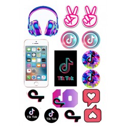 Valgomas paveiksliukas Tik Tok 9 gimtadienis Valgomas paveiksliukas Tik Tok 9 gimtadienis