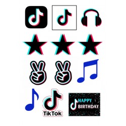 Valgomas paveiksliukas Tik Tok - figūrėlės Valgomas paveiksliukas Tik Tok - figūrėlės