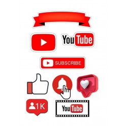 Valgomas paveiksliukas YouTube figūrėlėms Valgomas paveiksliukas YouTube figūrėlėms