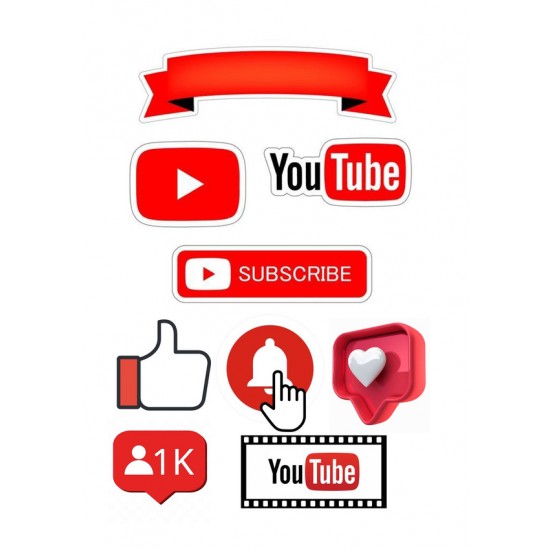 Valgomas paveiksliukas YouTube figūrėlėms Valgomas paveiksliukas YouTube figūrėlėms