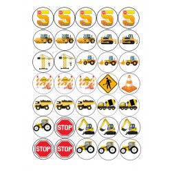 Valgomas paveiksliukas "Sunkioji technika" 5 - tam gimtadieniui