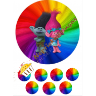 Valgomas paveiksliukas "Troliai" 