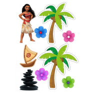 Valgomas paveiksliukas Vajana ir figūrėlės