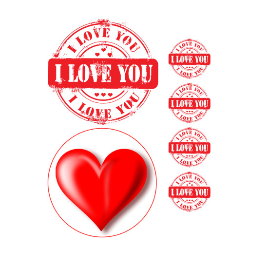Valgomas paveiksliukas I Love you Valgomas paveiksliukas I Love you