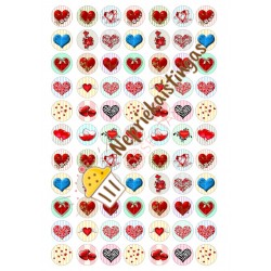 Paveiksliukas ant cukrinės masės Valentino diena