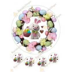 Valgomas paveiksliukas Velykinis kiškutis 