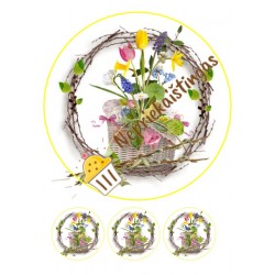 Valgomas paveiksliukas Velykinė puokštė Valgomas paveiksliukas Velykinė puokštė