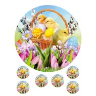 Valgomas paveiksliukas Velykiniai viščiukai