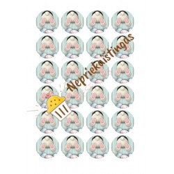 Valgomas paveiksliukas Velykiniams keksiukams