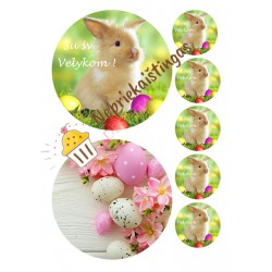 2 Velykiniai paveiksliukai ant vieno lapo 