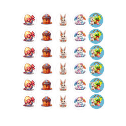 Valgomas paveiksliukas Velykinis keksiukams, spurgytėms