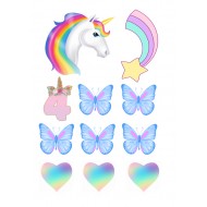 Valgomas paveiksliukas Vienaragis 4 - tas gimtadienis Valgomas paveiksliukas Vienaragis 4 - tas gimtadienis