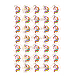 Valgomas paveiksliukas Vienaragiai