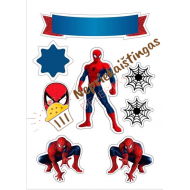 Valgomo popieriaus paveiksliukai figūrėlėms Žmogus voras