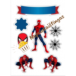 Valgomo popieriaus paveiksliukai figūrėlėms Žmogus voras