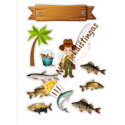 Valgomas paveiksliukas Žvejui