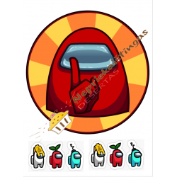 Valgomas paveiksliukas Among Us Valgomas paveiksliukas Among Us