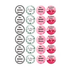 Valgomas paveiksliukas keksiukams - 4 cm. Valgomas paveiksliukas keksiukams - 4 cm.