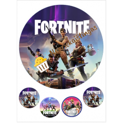 Cukrinės masės paveiksliukas Fortnite 