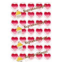 Valgomas paveiksliukas 35 Širdelės