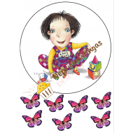 Valgomas paveiksliukas Kakė Makė ir drugeliai Valgomas paveiksliukas Kakė Makė ir drugeliai