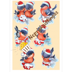 Valgomas paveiksliukas Kalėdiniai paukšteliai Valgomas paveiksliukas Kalėdiniai paukšteliai