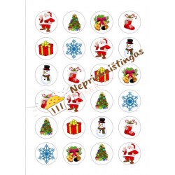 Valgomas paveiksliukas Kalėdiniams keksiukams, sausainukams