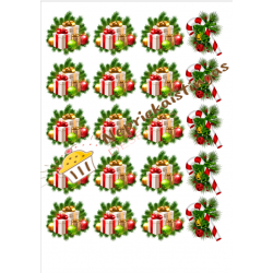 Valgomas paveiksliukas Kalėdiniams desertams 