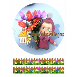 Valgomo popieriaus paveiksliukas Maša