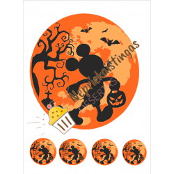 Valgomas paveiksliukas Helovininis Mikis Valgomas paveiksliukas Helovininis Mikis