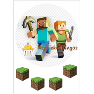 Valgomas paveiksliukas Minecraft 