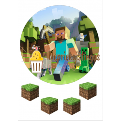 Cukrinės masės paveiksliukas " Minecraft " Nr. 2