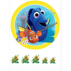 Valgomas paveiksliukas "Nemo ir Dorė"