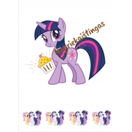 Paveiksliukas ant cukrinės masės poniukė Sparkle