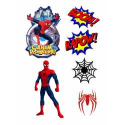 Valgomas paveiksliukas "Spider-men" rusų kalba