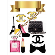 Valgomo popieriaus paveiksliukas Chanel Valgomo popieriaus paveiksliukas Chanel