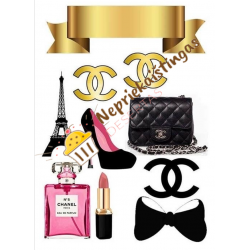 Valgomo popieriaus paveiksliukas Chanel Valgomo popieriaus paveiksliukas Chanel