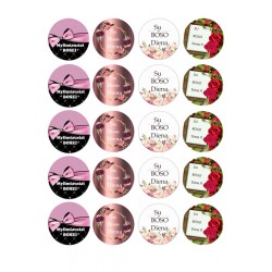 Valgomas paveiksliukas "Mylimiausiai bosei" - keksiukams