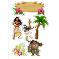 Valgomas paveiksliukas  " Vajana" toperiams