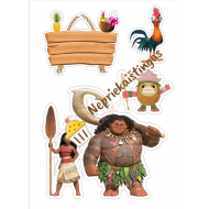 Valgomo popieriaus paveiksliukas figūrėlėms "Vajana" 