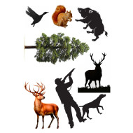 Valgomas paveiksliukas Medžiotojui - figūrėlėms