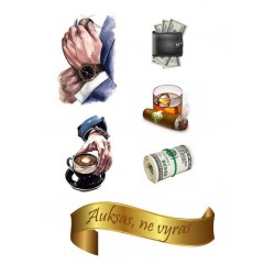 Valgomas paveiksliukas " Auksas, ne vyras"