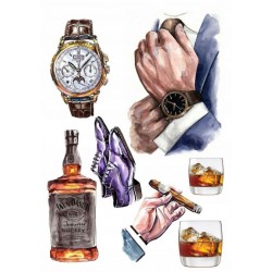 Valgomas paveiksliukas vyriškam tortui 