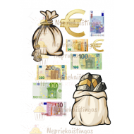Valgomas paveiksliukas "Eurai" figūrėlėms Valgomas paveiksliukas "Eurai" figūrėlėms