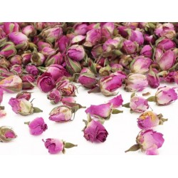 Džiovinti mažų rožyčių žiedeliai. Alyvinė spalva Džiovinti mažų rožyčių žiedeliai. Alyvinė spalva