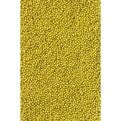 Mini cukriniai pabarstukai. Auksinės spalvos 3 mm