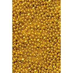 Aukso spalvos cukriniai perlai Aukso spalvos cukriniai perlai