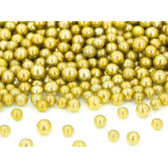 Auksiniai cukriniai perlai 50 g. Auksiniai cukriniai perlai 50 g.