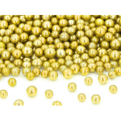 Auksiniai cukriniai perlai 50 g. 