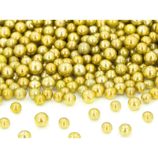 Auksiniai cukriniai perlai 50 g. 
